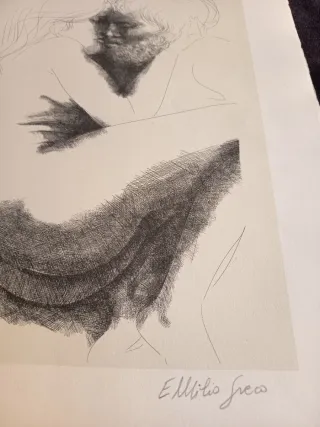 Litografia originale Emilio Greco firmata