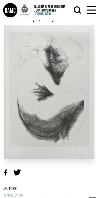 Litografia originale Emilio Greco firmata