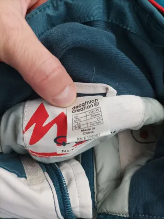 Traje de esquiar infantil verde