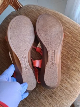 Sandalias Oh! my Sandals rojas y doradas