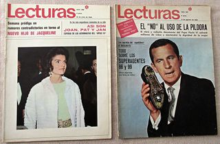 Revistas Lecturas años 60s, una de ellas del 1970.