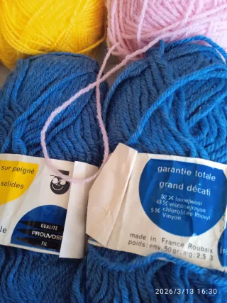 Lotto filati misti colori