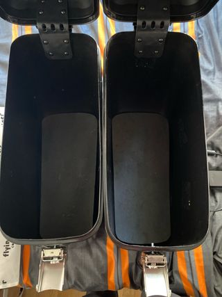 Maletas Laterales Moto Custom Negras