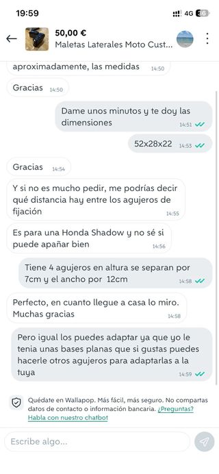 Maletas Laterales Moto Custom Negras