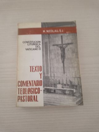 Texto y comentario teologíco pastoral. M. Nicolau