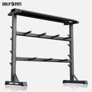 Soporte discos barra halteres Gorilla Sports