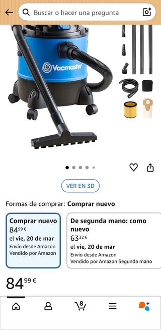 A ESTRENAR. Aspirador seco y húmedo Vacmaster