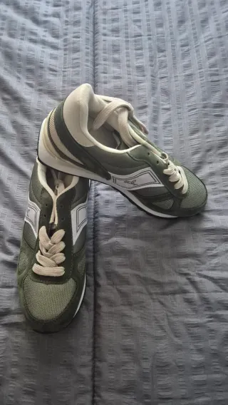 Scarpe donna verdi e beige