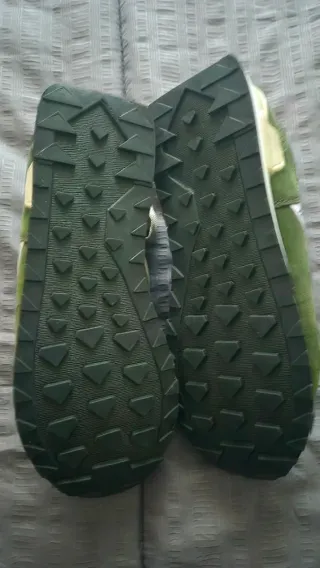 Scarpe donna verdi e beige