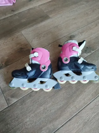 Patines en línea Oxelo rosas y negros