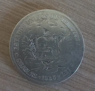 Bolívar de Plata Ley 900 - 1935