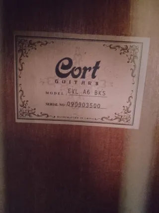 Cort EVL A6 BKS Guitarra Electroacústica