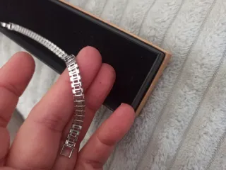 Pulsera de plata con circonitas