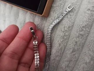 Pulsera de plata con circonitas