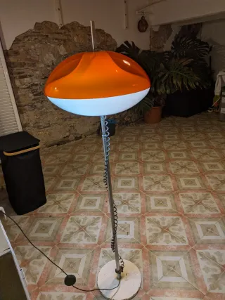 Lámpara Pie Vintage Space Age Años 70