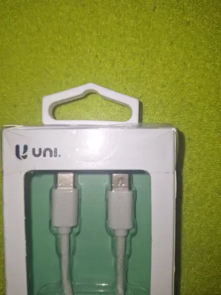 Cable Carga Rápida UNI Tipo C a Tipo C 1M