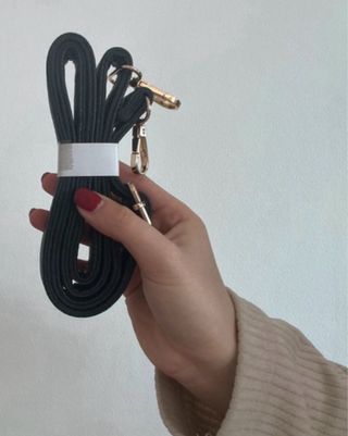 City bag nera con tracolla misura Media