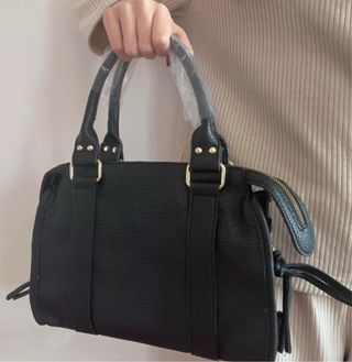 City bag nera con tracolla misura Media
