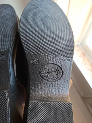 Zapatos Jofemi Piel Negro y Beige