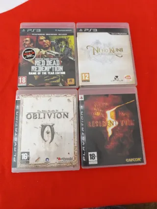 Lote 4 Juegos PS3: Red Dead, Ni No Kuni, Oblivion,