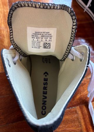 Converse All Star Talla 39 Negras Originales