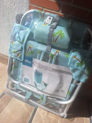 Silla Playa Plegable Bliss con Enfriador
