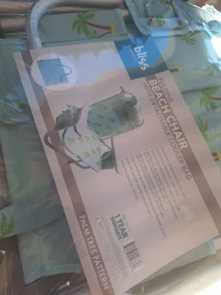 Silla Playa Plegable Bliss con Enfriador