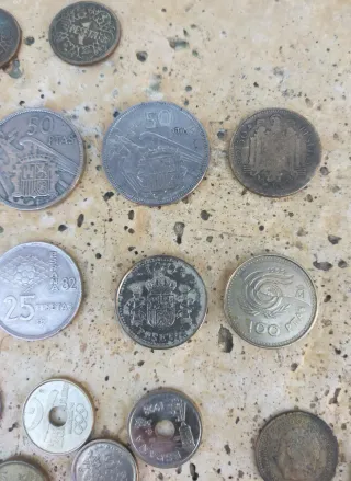 Lote monedas antiguas España variadas