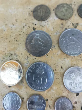 Lote monedas antiguas España variadas