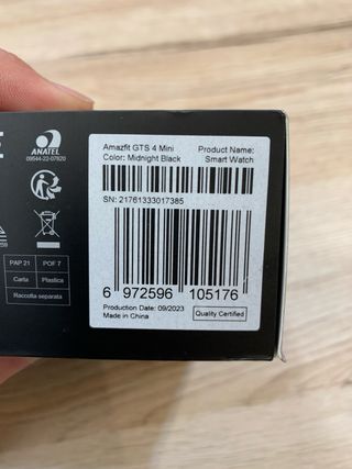 Smartwatch Amazfit GTS 4 Mini