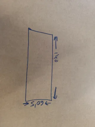 Mesa de madera y metal