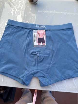 Boxer Uomo Algodón Azul Talla M