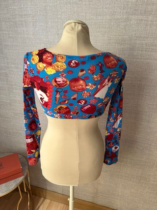 Top Goldie Vava estampado