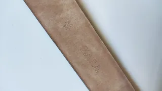 Cinturón Zara Negro Hebilla Lisa Plateada