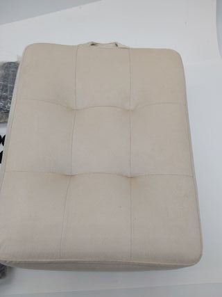 SONGMICS Taburete, Reposapiés, Terciopelo, Acolchado Grueso, Carga hasta 150 kg, para Salón Dormitorio Entrada, Rosa Jalea y Neg