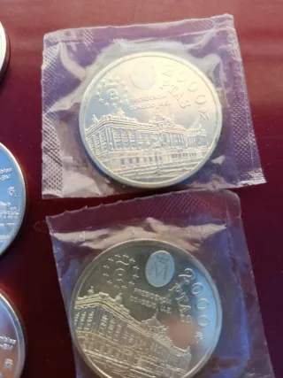 Monedas 2000 Pesetas Plata