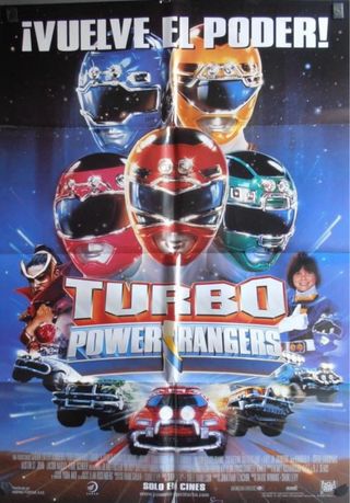 Cartel Cine Turbo Power Rangers