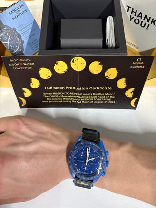 Omega x Swatch Mission to Neptune Blue