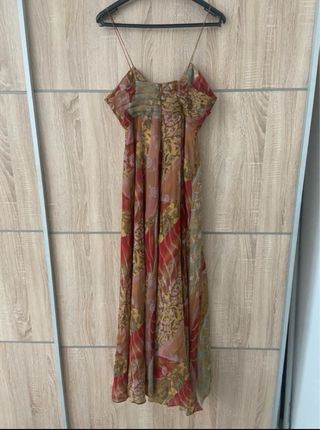 Vestido largo estampado