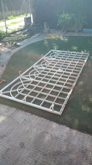 Reja de ventana blanca