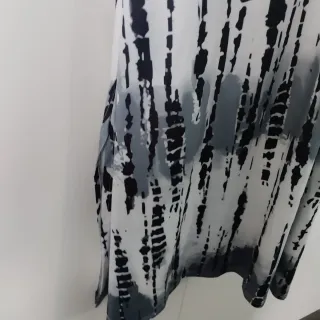 Vestido largo estampado tie-dye