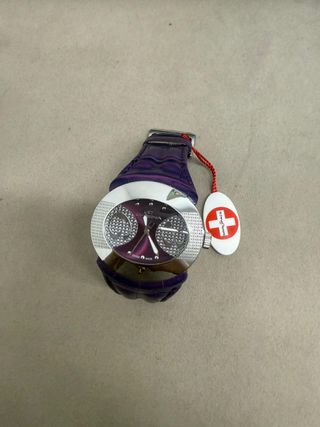 Orologio Spaceman Catena Uomo Viola Argento