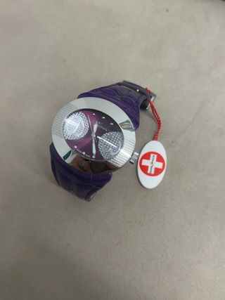 Orologio Spaceman Catena Uomo Viola Argento
