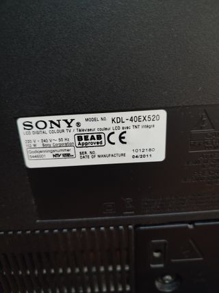 TV Sony 40 Pulgadas KDL-40EX520 Pantalla ROTA