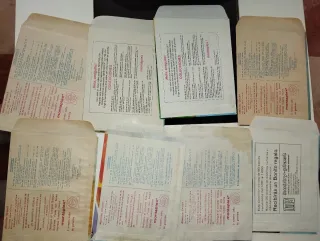 Sobres montaplex Monta Plex vintage