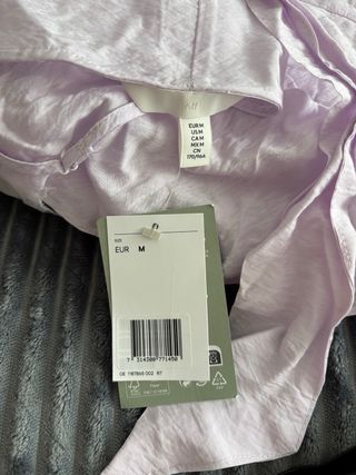 Vestido H&M Lila Talla M Nuevo con Etiqueta