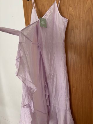 Vestido H&M Lila Talla M Nuevo con Etiqueta