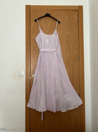 Vestido H&M Lila Talla M Nuevo con Etiqueta