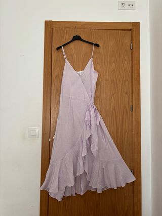 Vestido H&M Lila Talla M Nuevo con Etiqueta