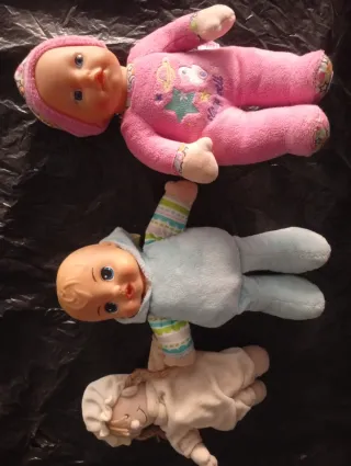 Lote muñecas bebé peluche